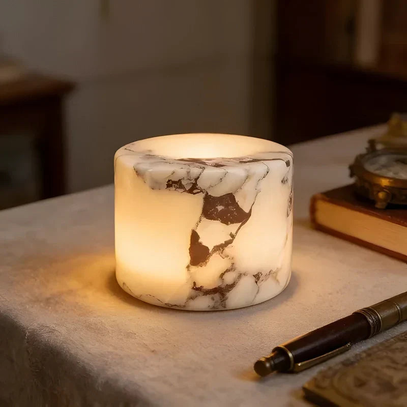 Table Lamp | Genuine Marble & Touch Control | USB Rechargeable