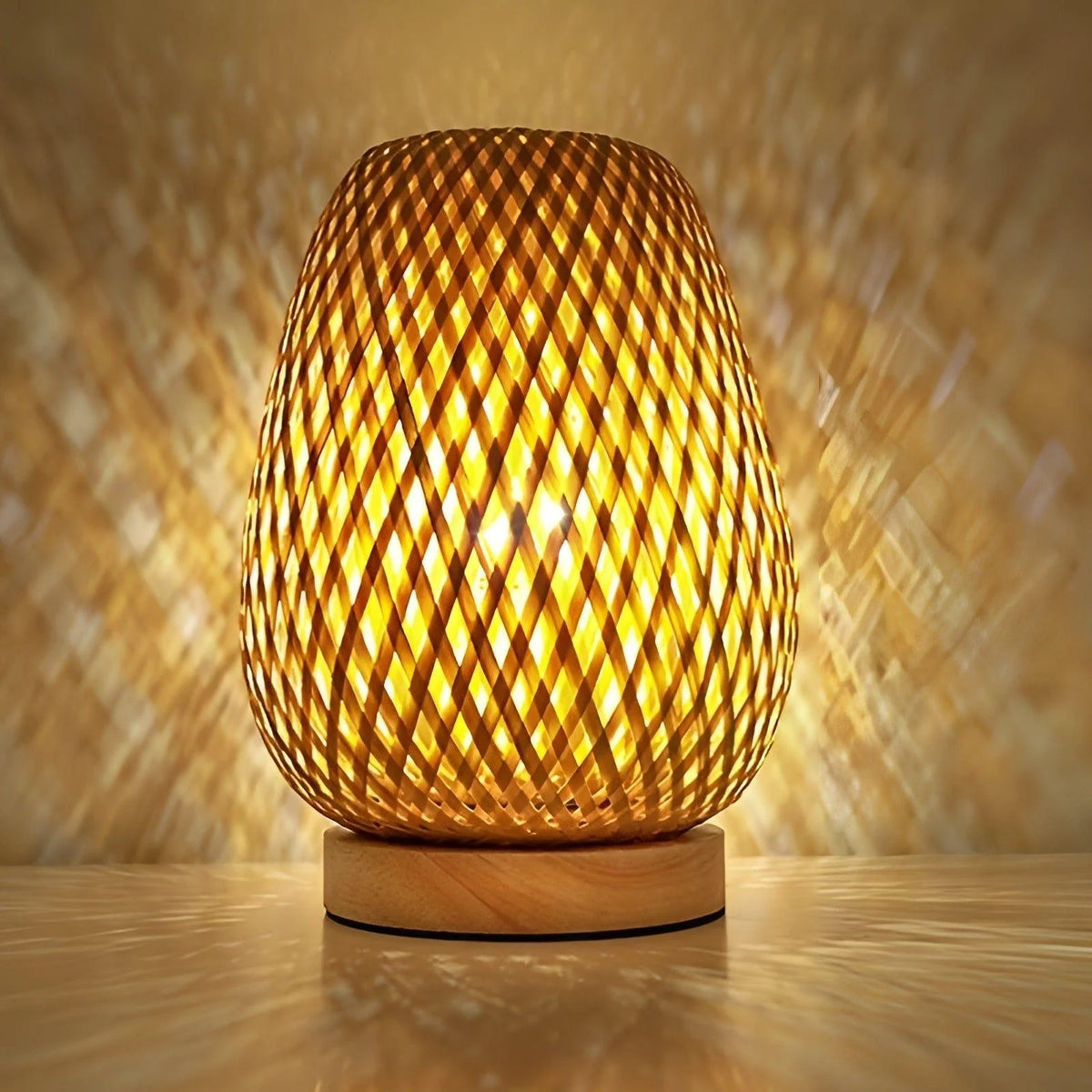 Table Lamp | Natural Bamboo USB-Powered & Energy-Efficient