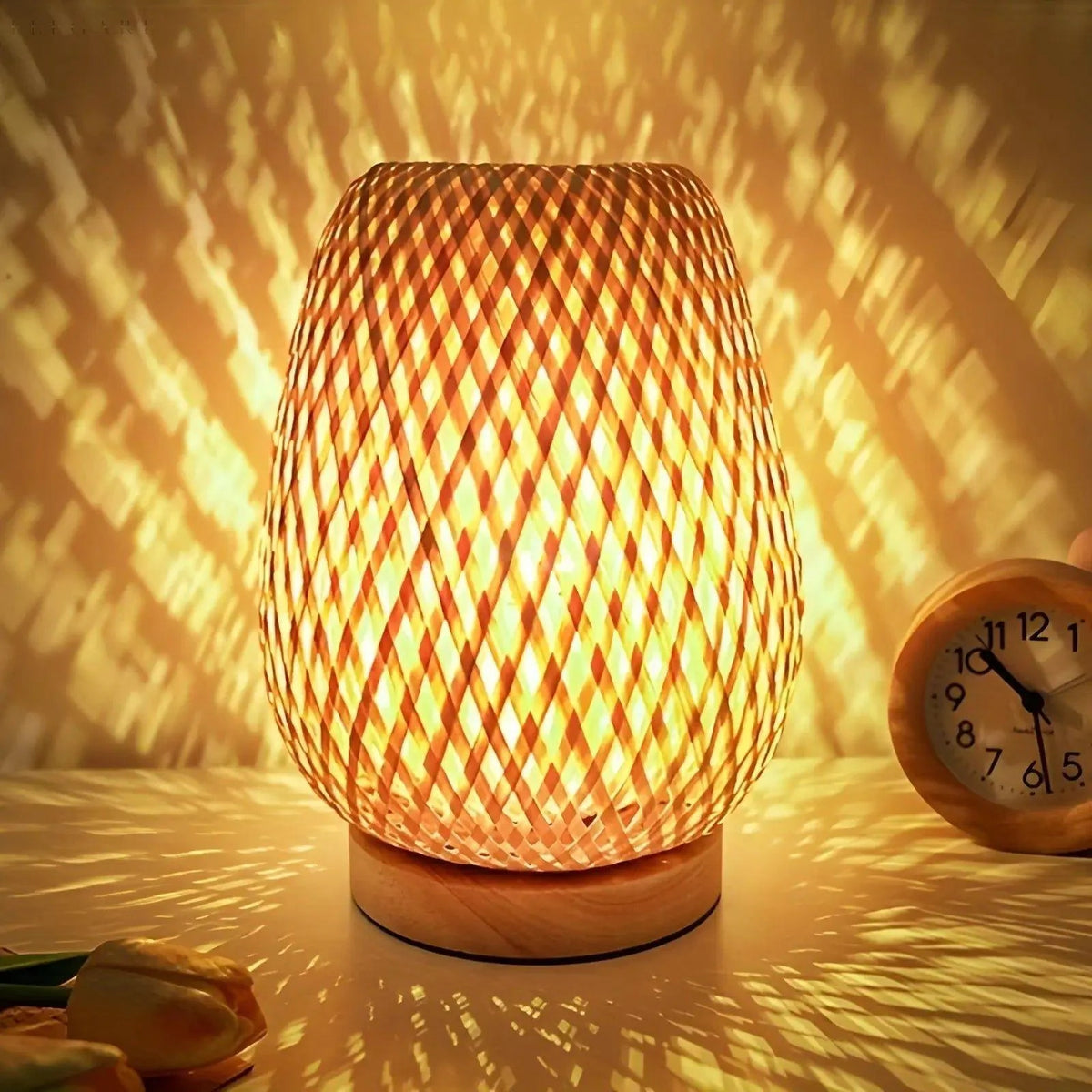Table Lamp | Natural Bamboo USB-Powered & Energy-Efficient
