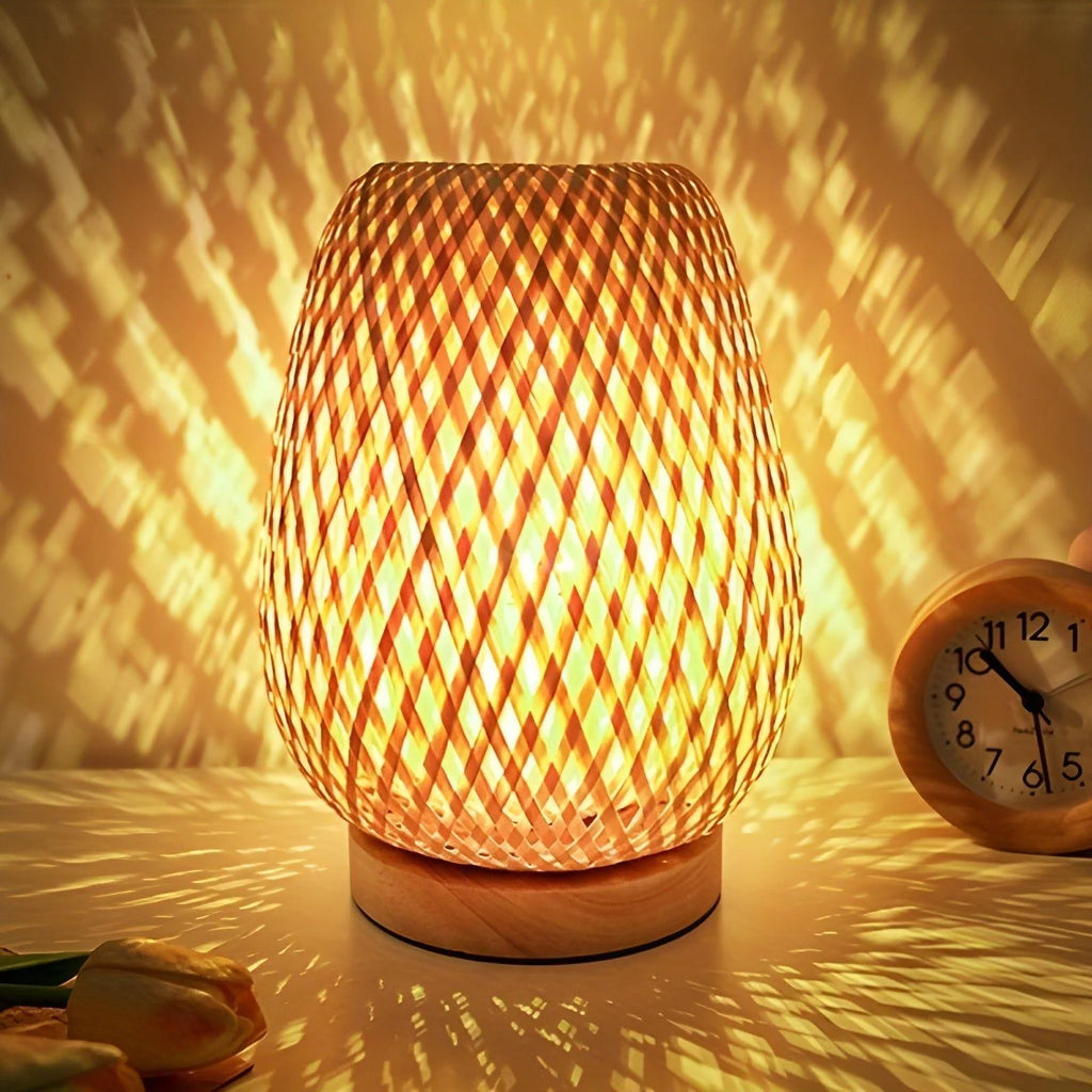 Table Lamp | Natural Bamboo USB-Powered & Energy-Efficient