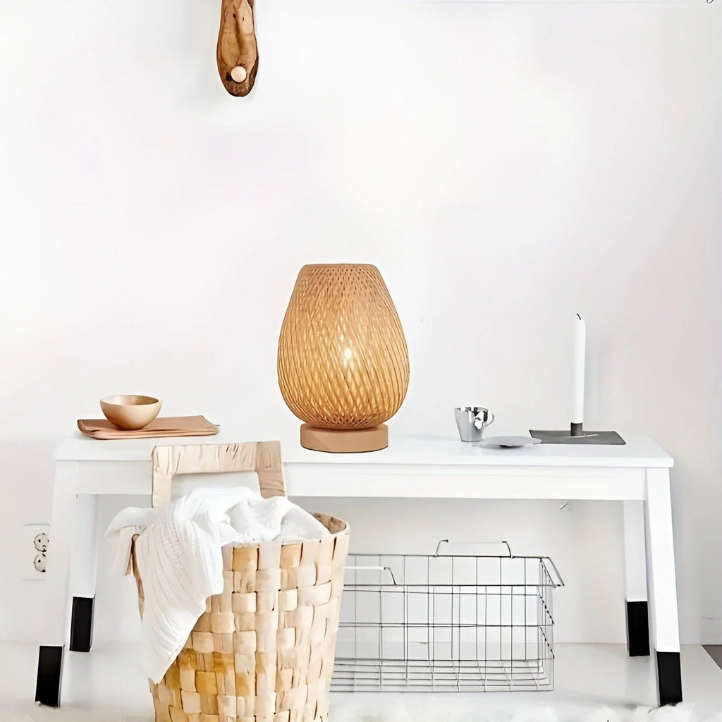 Table Lamp | Natural Bamboo USB-Powered & Energy-Efficient