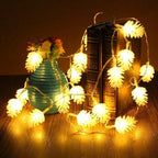Table Lamp | Pinecone Design, Warm LED & Battery-Powered | 8 Light Modes