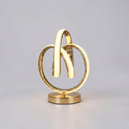 Table Lamp | Sculptural Curved LED & Compact Base | Plug-In
