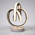 Table Lamp | Sculptural Curved LED & Compact Base | Plug-In
