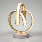 Table Lamp | Sculptural Curved LED & Compact Base | Plug-In