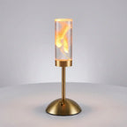 Table Lamp | Touch-Control Color-Changing LED | Preserved Flower Display