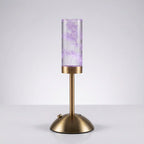 Table Lamp | Touch-Control Color-Changing LED | Preserved Flower Display