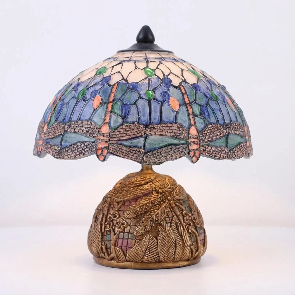 Table Lamp | Vintage Dragonfly Motif & Mood Lighting | 15 cm Height
