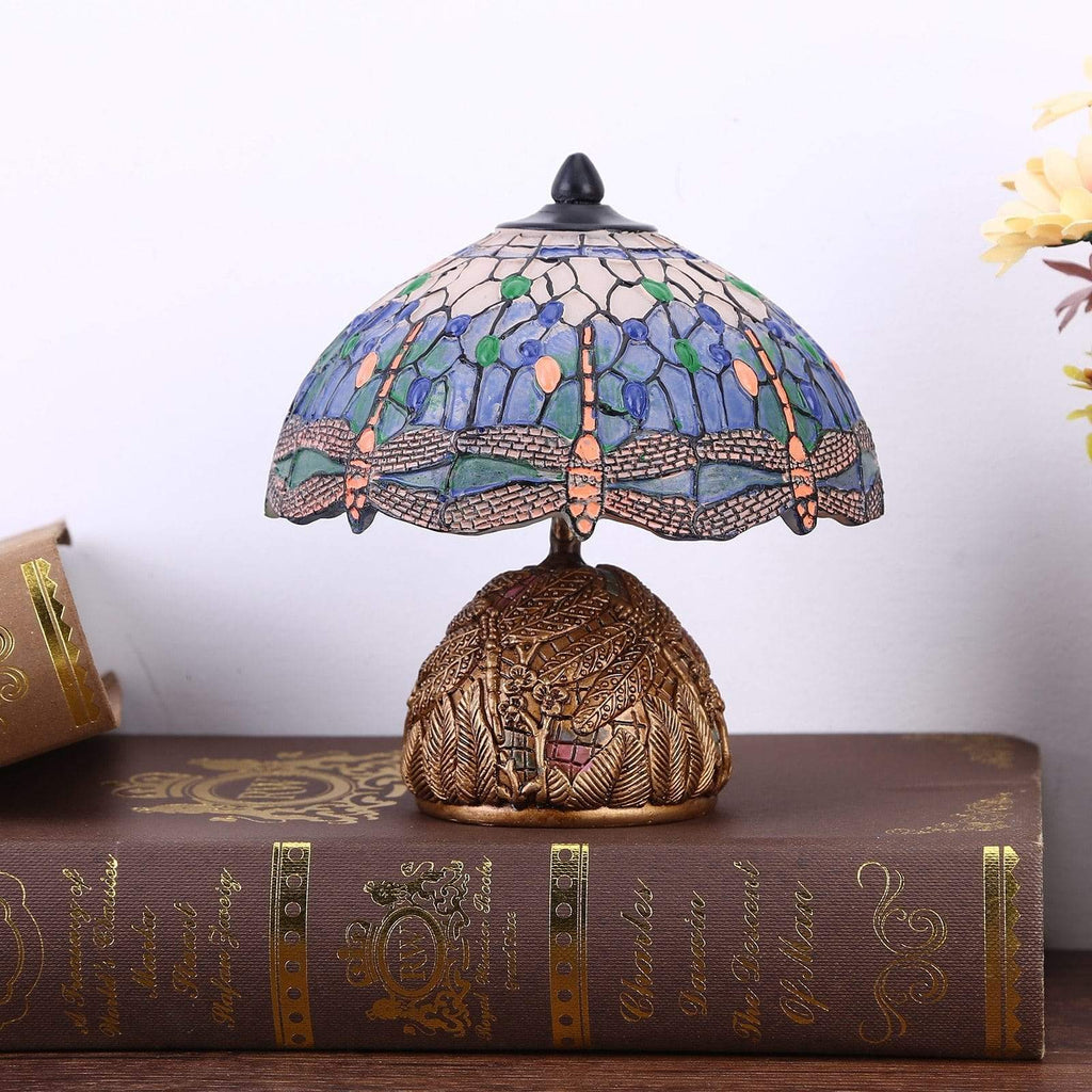 Table Lamp | Vintage Dragonfly Motif & Mood Lighting | 15 cm Height