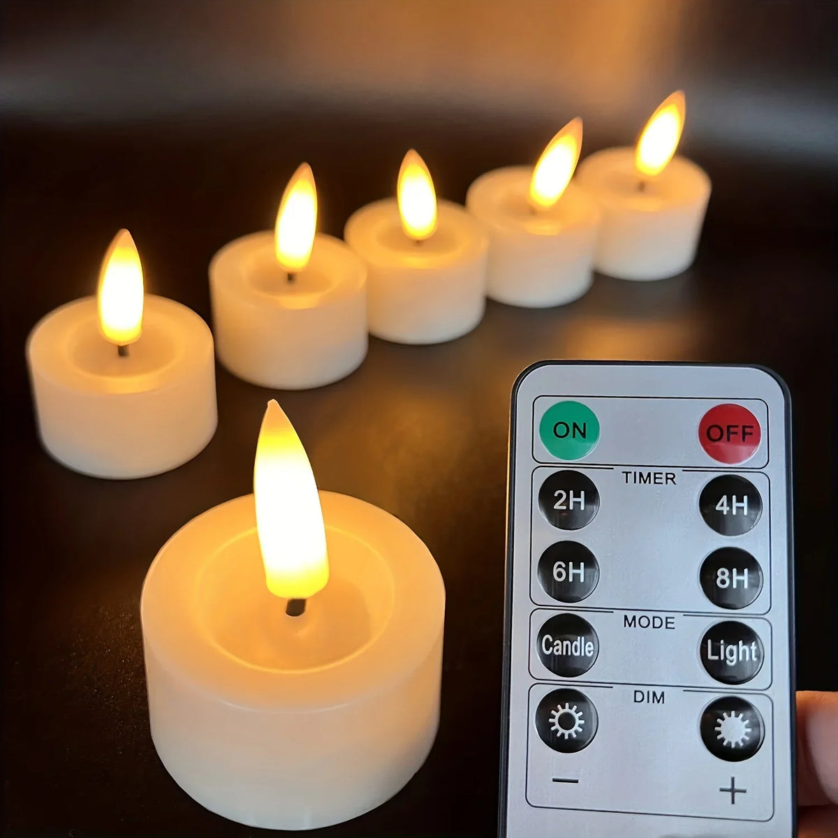 Tealight Candles | Flameless, Remote-Controlled & Dimmable