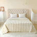 Throw Blanket | Double-Layer Plush Faux Fur & Machine Washable | 200 x 230 cm