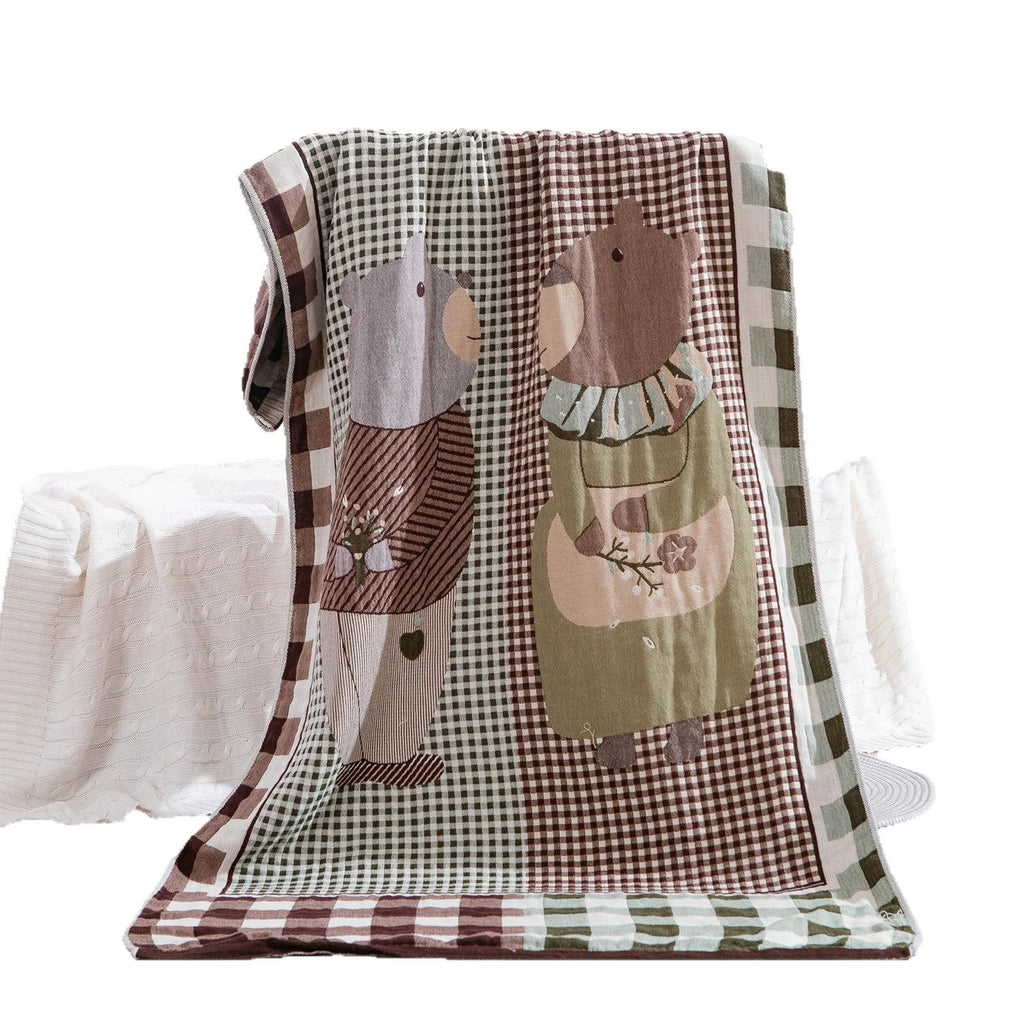 Throw Blanket | Soft & Breathable Machine-Washable Landscape Motif