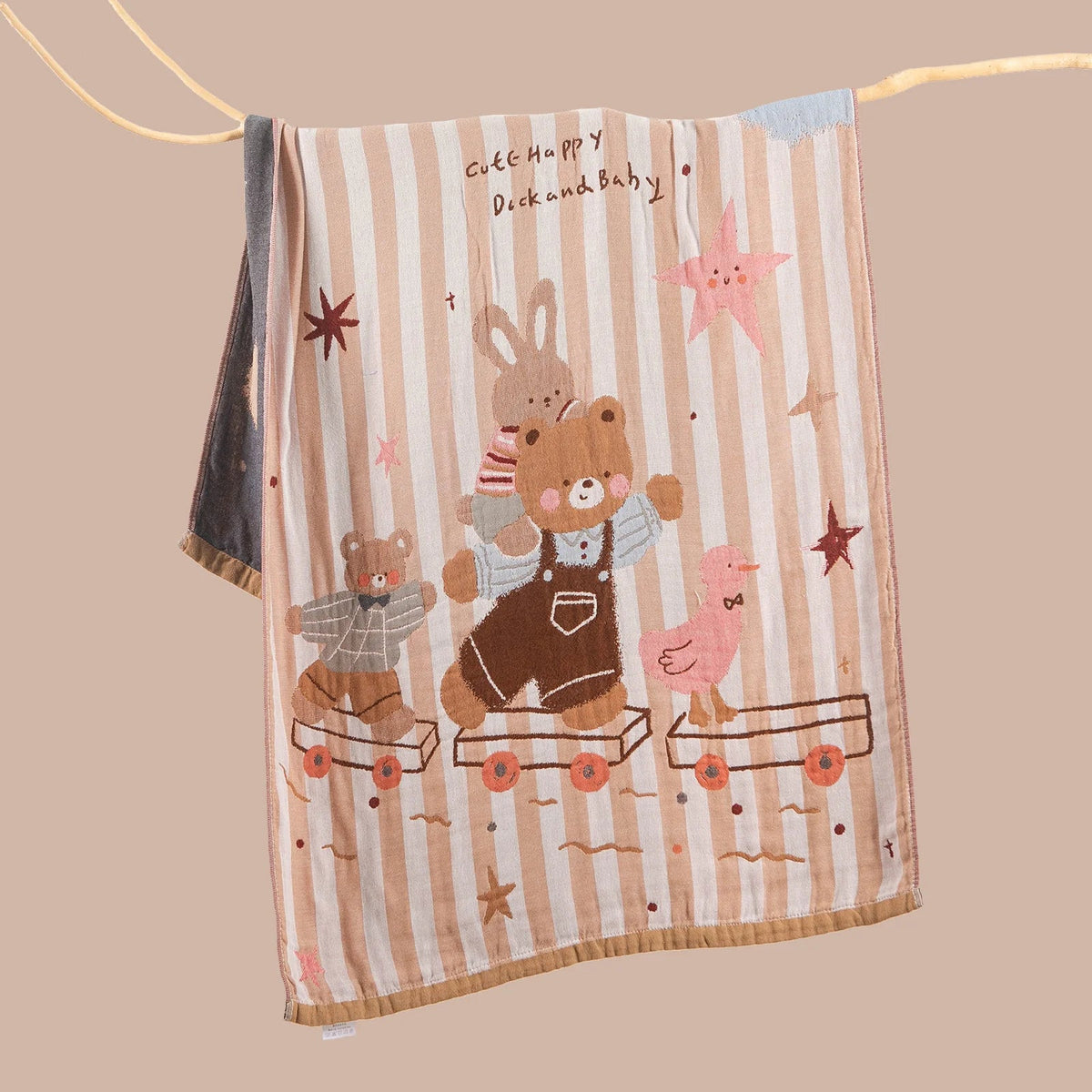Throw Blanket | Soft & Breathable Machine-Washable Landscape Motif