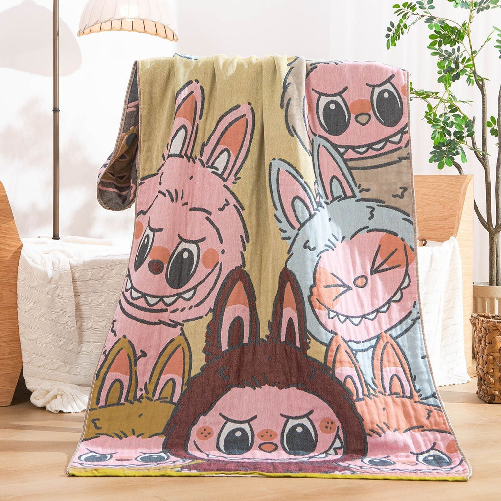 Throw Blanket | Soft & Breathable Machine-Washable Landscape Motif