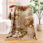 Throw Blanket | Soft & Breathable Machine-Washable Landscape Motif