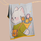 Throw Blanket | Soft & Breathable Machine-Washable Landscape Motif