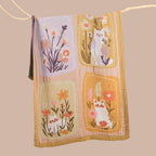 Throw Blanket | Soft & Breathable Machine-Washable Landscape Motif