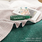 Throw Blanket | Soft & Breathable Two-Tone Weave | 130 cm