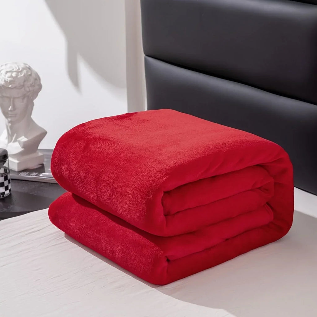 Throw Blanket | Soft & Machine-Washable Knitted Polyester | 70 x 100–200 x 230 cm