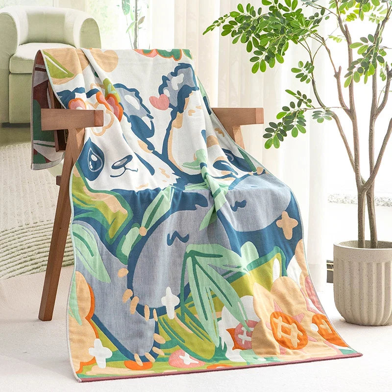 Throw Blanket | Soft & Machine-Washable Strawberry Print