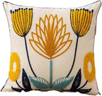 Throw Pillow Cover | Floral Print & Washable Cotton-Blend | 45 x 45 cm
