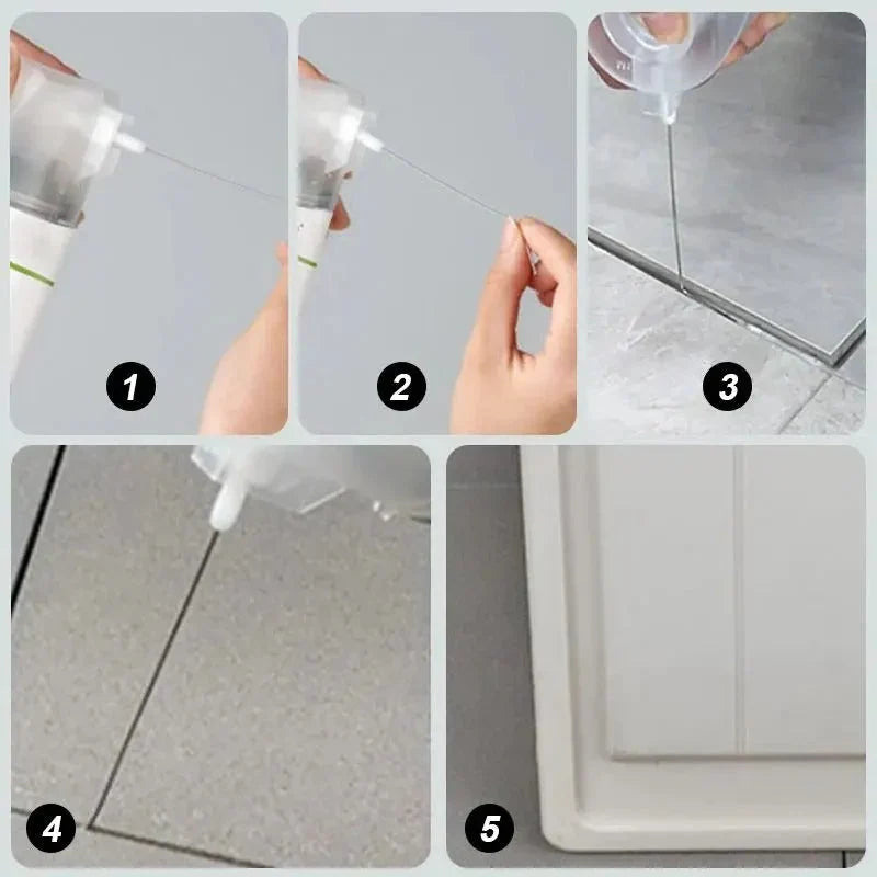 Tile Adhesive Gel | 1 mm Needle Applicator & Waterproof | 400 g
