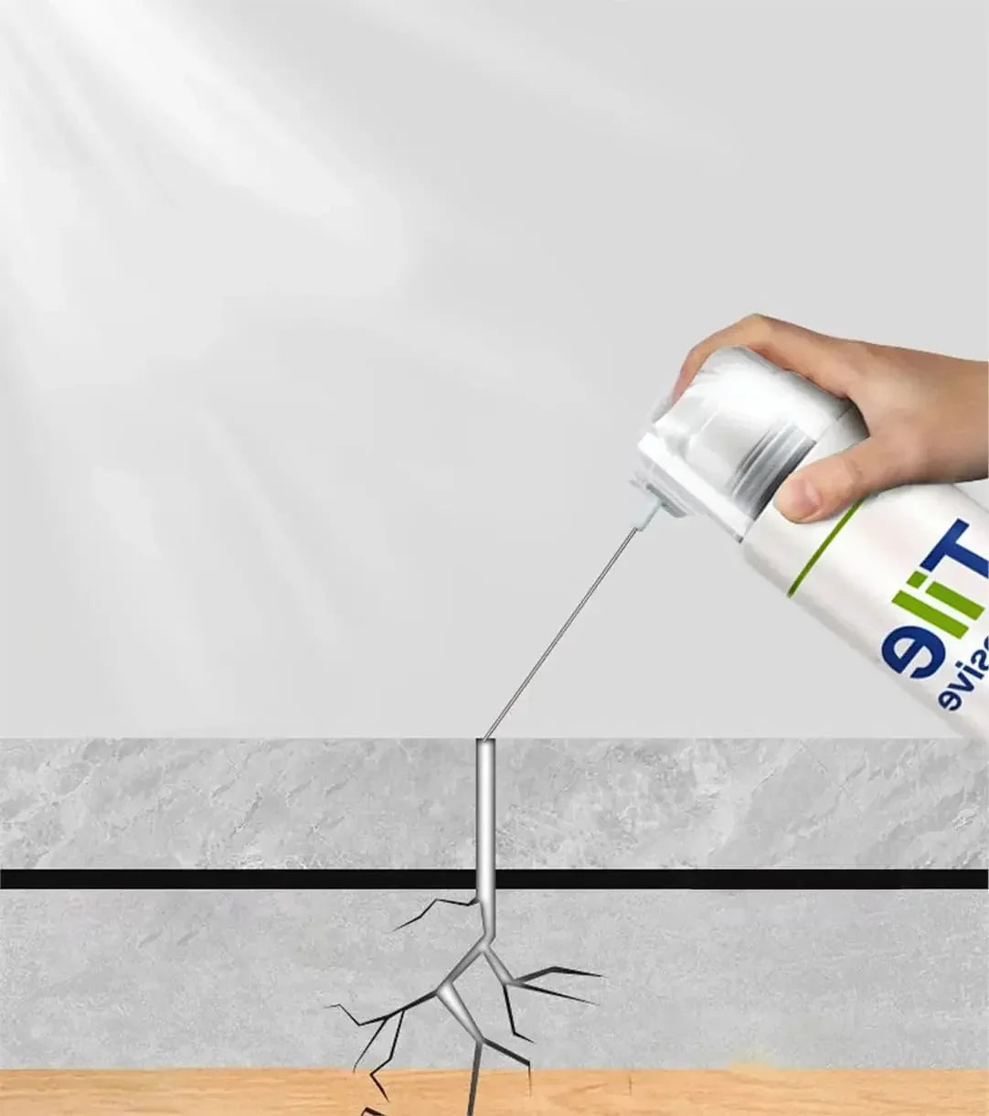 Tile Adhesive Gel | 1 mm Needle Applicator & Waterproof | 400 g