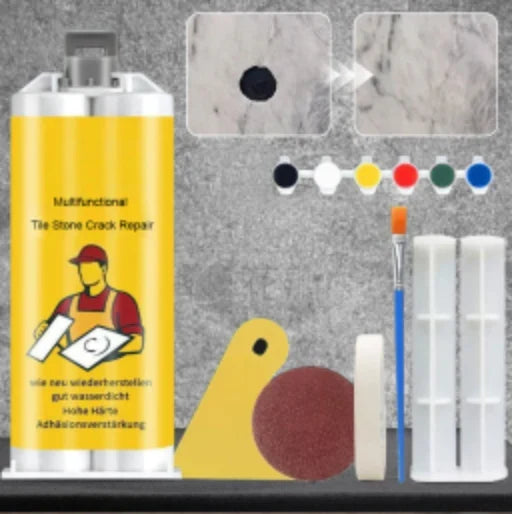 Tile & Natural Stone Repair Kit | 6 Blendable Pigments