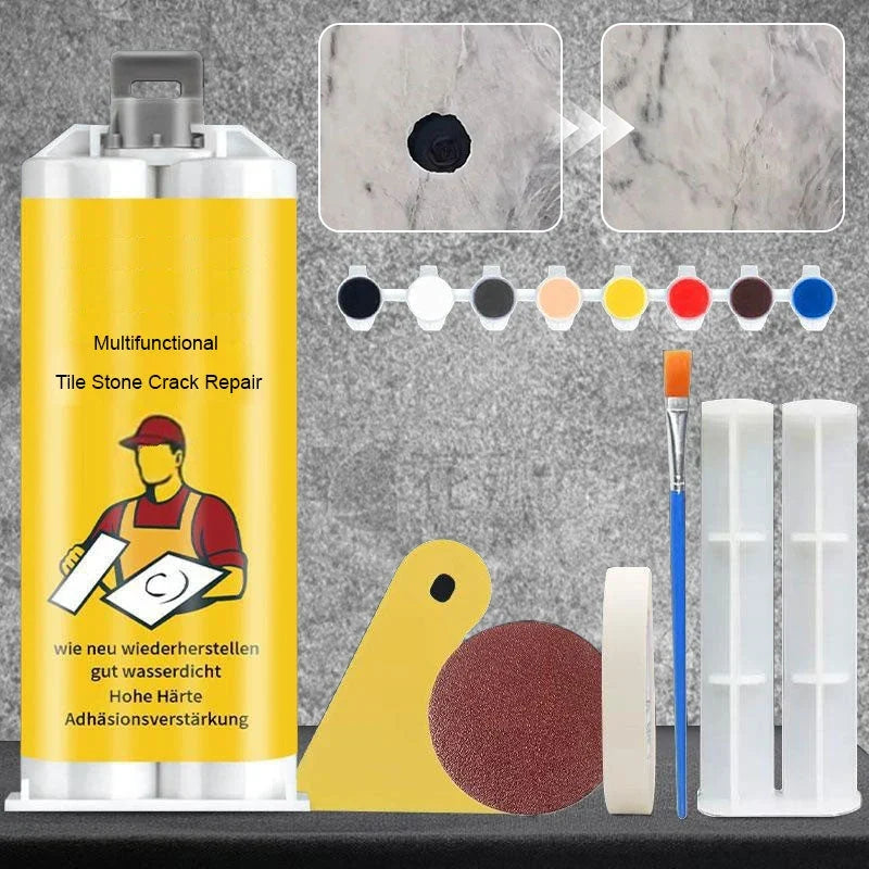 Tile & Natural Stone Repair Kit | 6 Blendable Pigments
