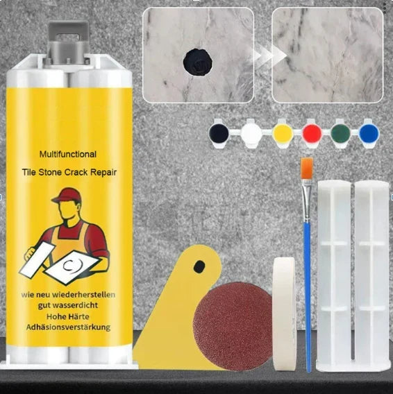 Tile & Natural Stone Repair Kit | 6 Blendable Pigments
