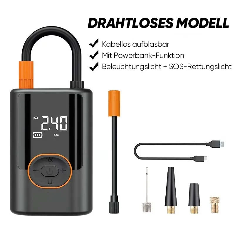 Tire Inflator | Cordless Handheld & Automatic Shut-Off
