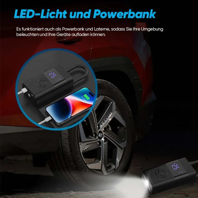 Tire Inflator | Cordless Handheld & Automatic Shut-Off