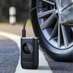 Tire Pump | 150 PSI USB Rechargeable & LED Light | Multi-Nozzle