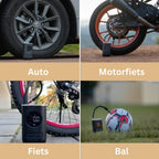 Tire Pump | 150 PSI USB Rechargeable & LED Light | Multi-Nozzle