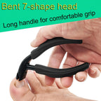 Toenail Clipper | Curved Stainless Steel Blade & Soft-Touch Handle | PU Pouch Included