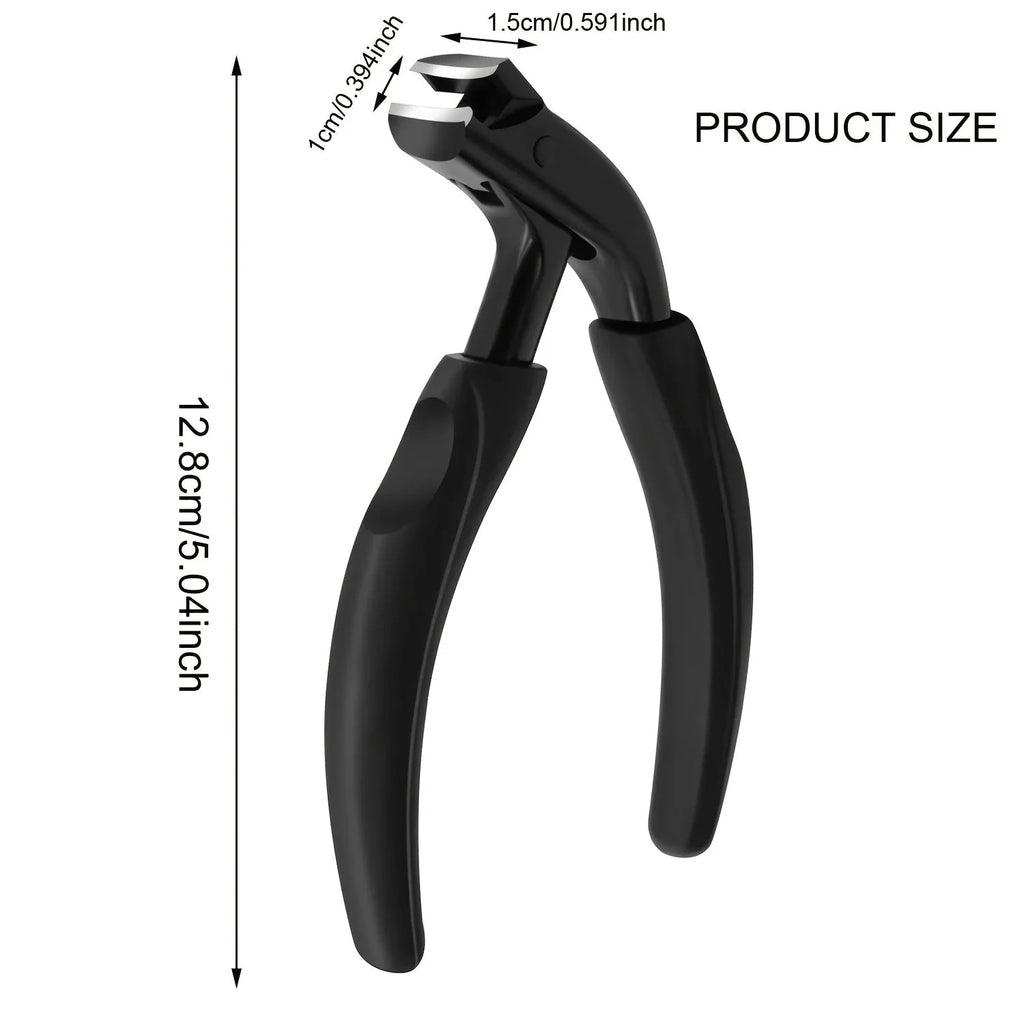 Toenail Clipper | Curved Stainless Steel Blade & Soft-Touch Handle | PU Pouch Included