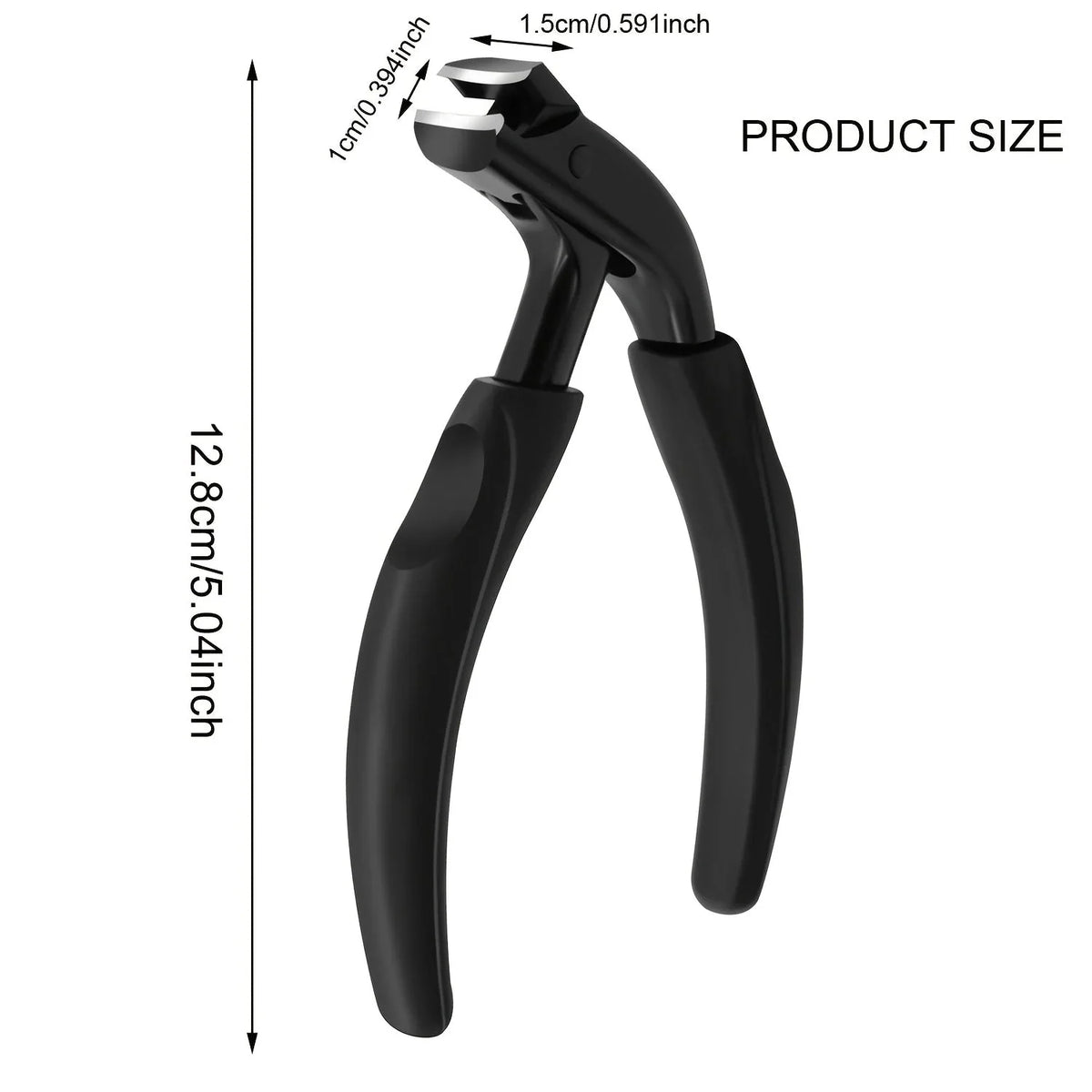 Toenail Clipper | Curved Stainless Steel Blade & Soft-Touch Handle | PU Pouch Included