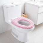 Toilet Seat Cover | Padded Plush Polyester & Elastic Universal Fit