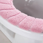 Toilet Seat Cover | Padded Plush Polyester & Elastic Universal Fit