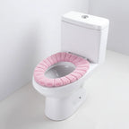 Toilet Seat Cover | Padded Plush Polyester & Elastic Universal Fit