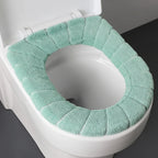 Toilet Seat Cover | Padded Plush Polyester & Elastic Universal Fit