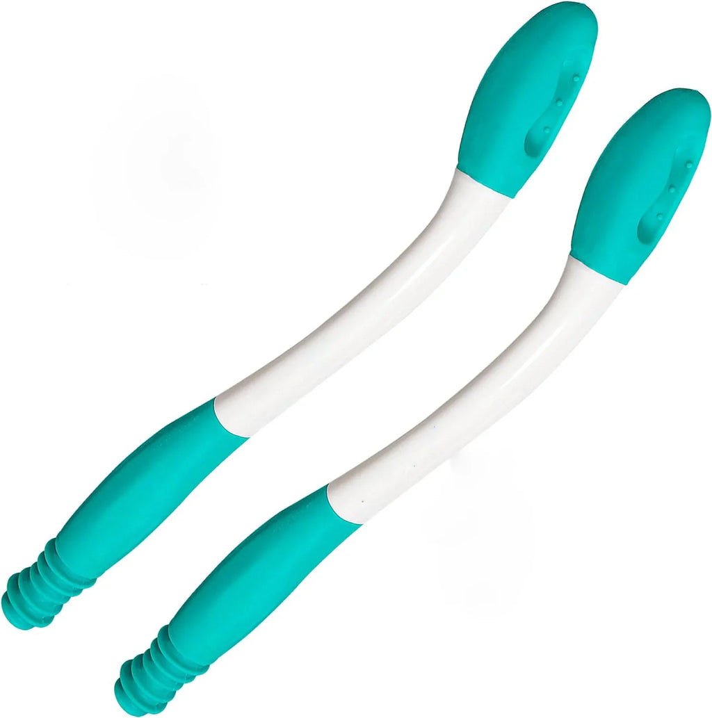 Toilet Wiping Aid | 38cm Long Reach & Push-Button Eject | Set of 2