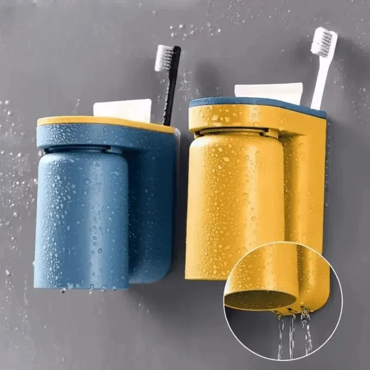 Toothbrush Wall Holder | Self-Adhesive 3M & Removable Cup