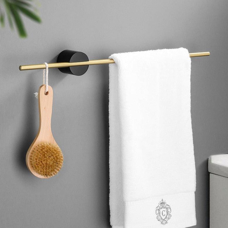 Towel Holder | Brushed Aluminum, Portable & Space-Saving