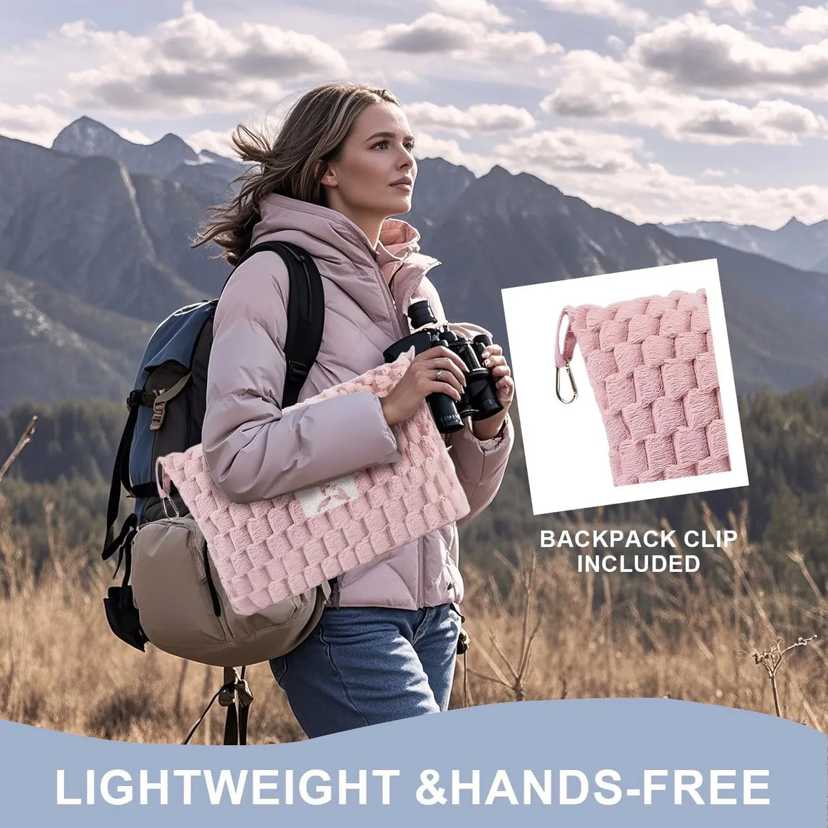 Travel Blanket | Foldable Flannel & Pillow Pouch | 152 x 127 cm