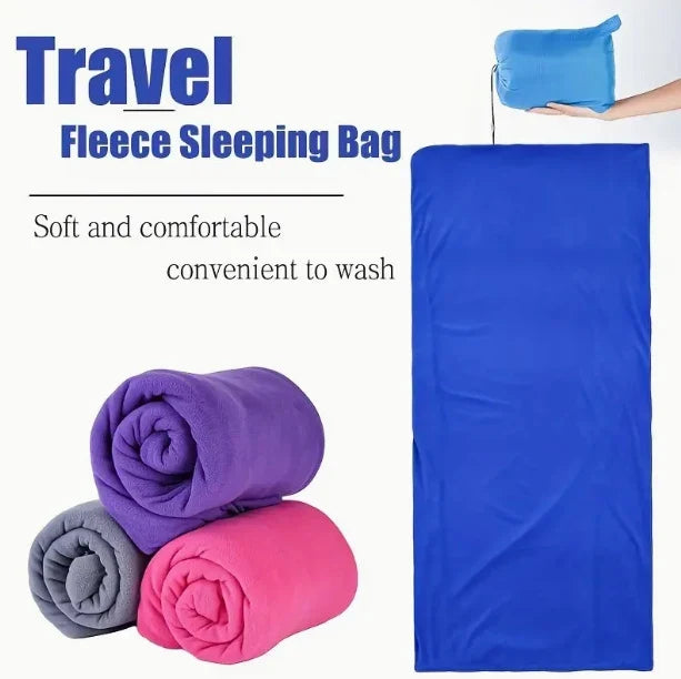 Travel Blanket | Ultra-Soft Fleece, Lightweight & Packable | 190 x 80 cm