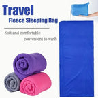 Travel Blanket | Ultra-Soft Fleece, Lightweight & Packable | 190 x 80 cm