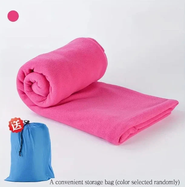 Travel Blanket | Ultra-Soft Fleece, Lightweight & Packable | 190 x 80 cm