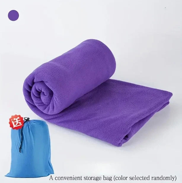 Travel Blanket | Ultra-Soft Fleece, Lightweight & Packable | 190 x 80 cm