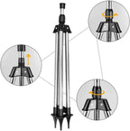 Tripod Sprinkler | 360° Rotating & Stainless Steel | 6–12 m Radius